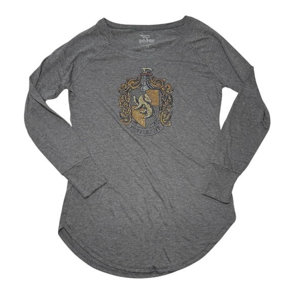 NWT Harry Potter Huffle Puff Bejeweled Graphic Shirt Size Medium - Picture 1 of 5